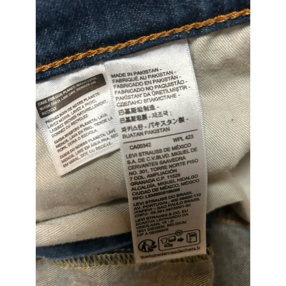 Levi Strauss 541 Men's Jeans 46x32, Dark Blue Denim - Picture 6 of 9